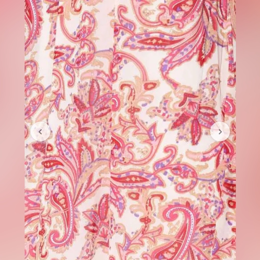 Sassfras Pink and White Paisley Dress - Picture 5 of 10